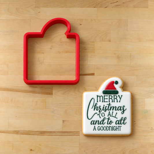 Merry Christmas to All Cookie Stencil
