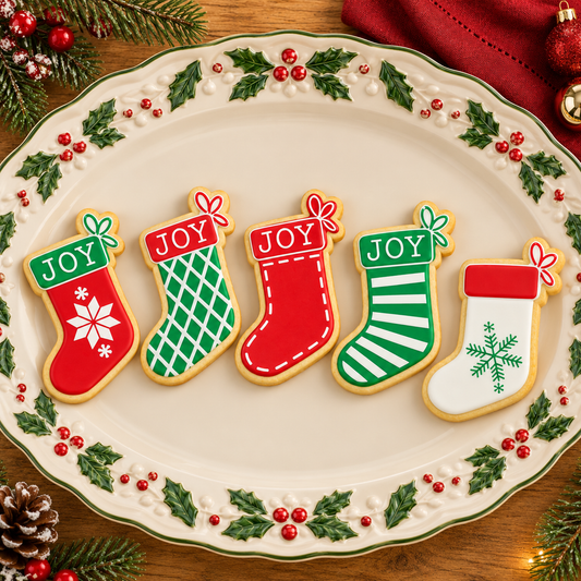 Christmas Stocking Cookie Stencil