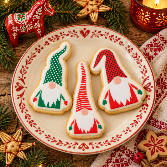 Christmas Gnome Cookie Stencil Set