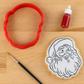 Santa Claus Paint Your Own Cookie Stencil