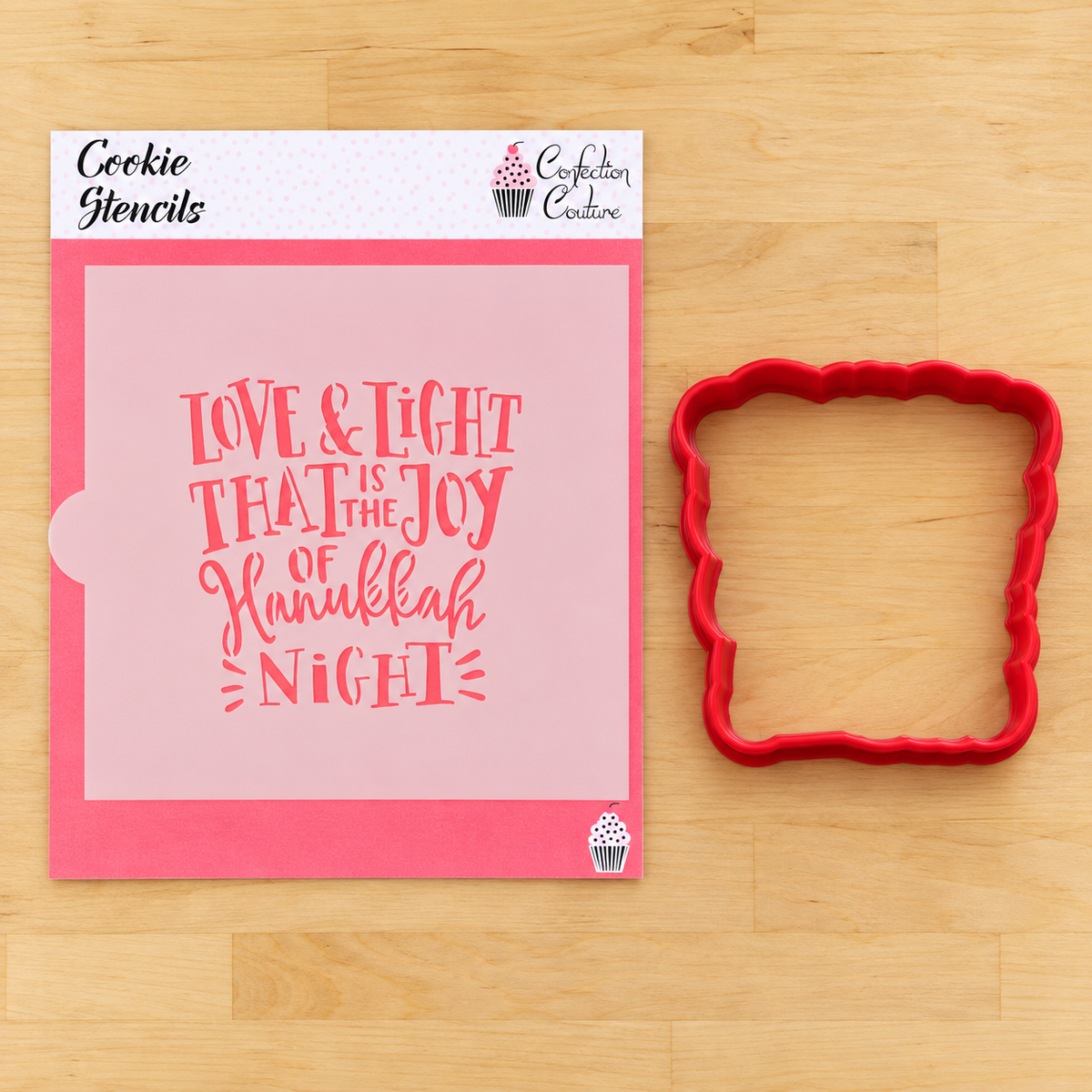 Love and the Light Cookie Stencil