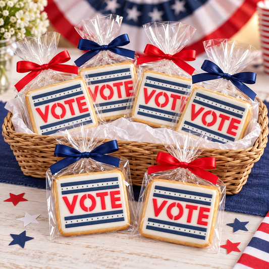 Vote Message Cookie Stencil