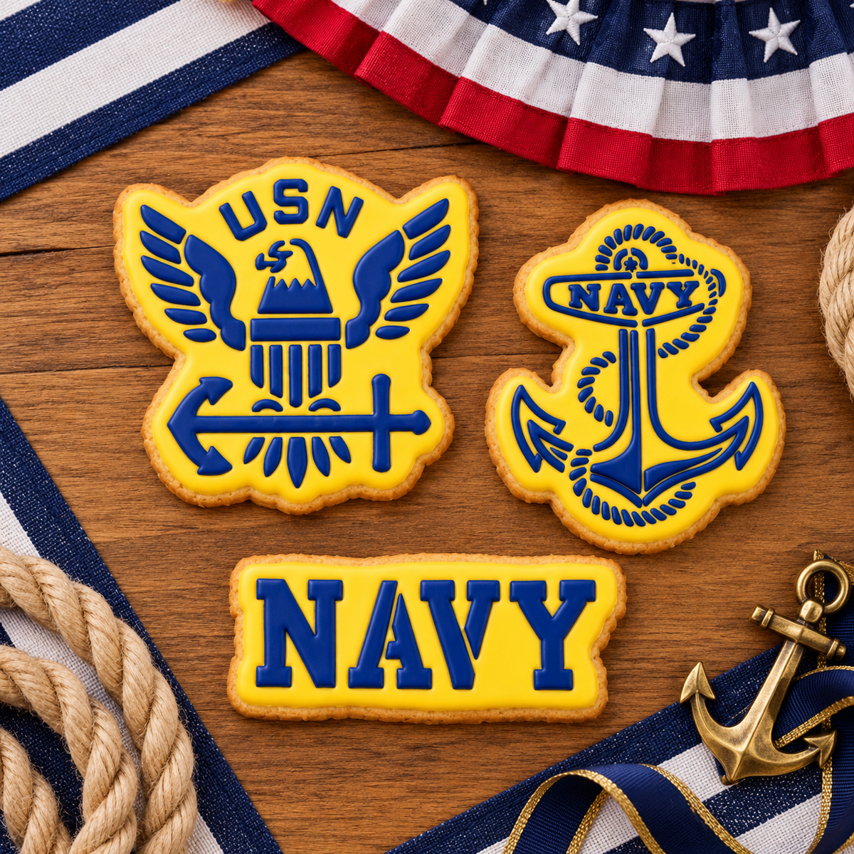 U.S. Navy Cookie Stencil Set