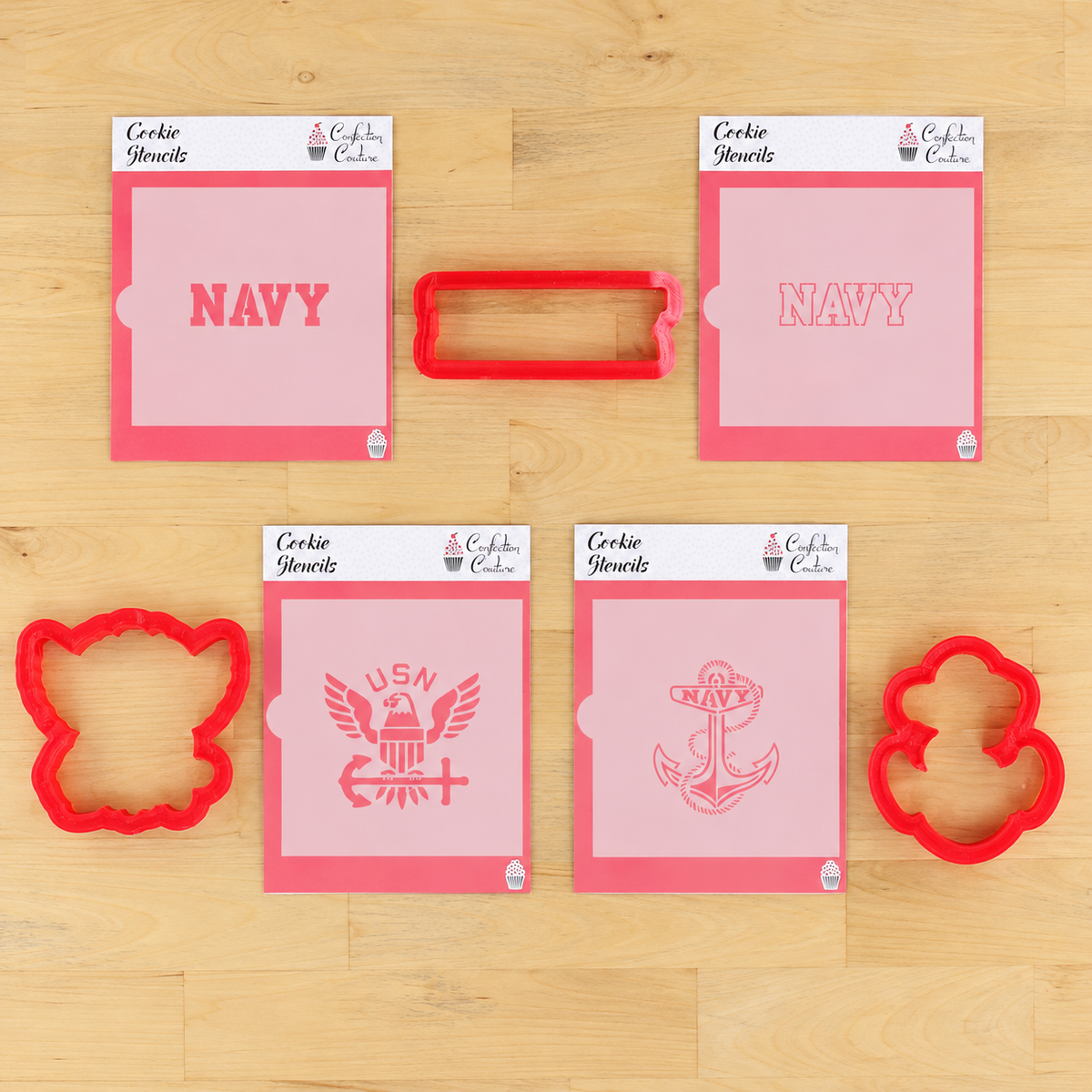 U.S. Navy Cookie Stencil Set