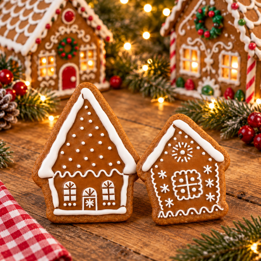 Gingerbread House Cookie Stencil