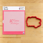 Script Style Christmas Messages Cookie Stencil