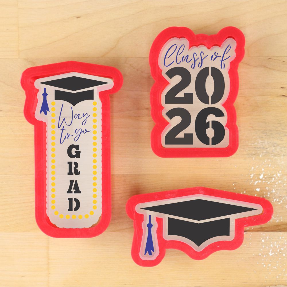 Graduation Cookie Stencil Set