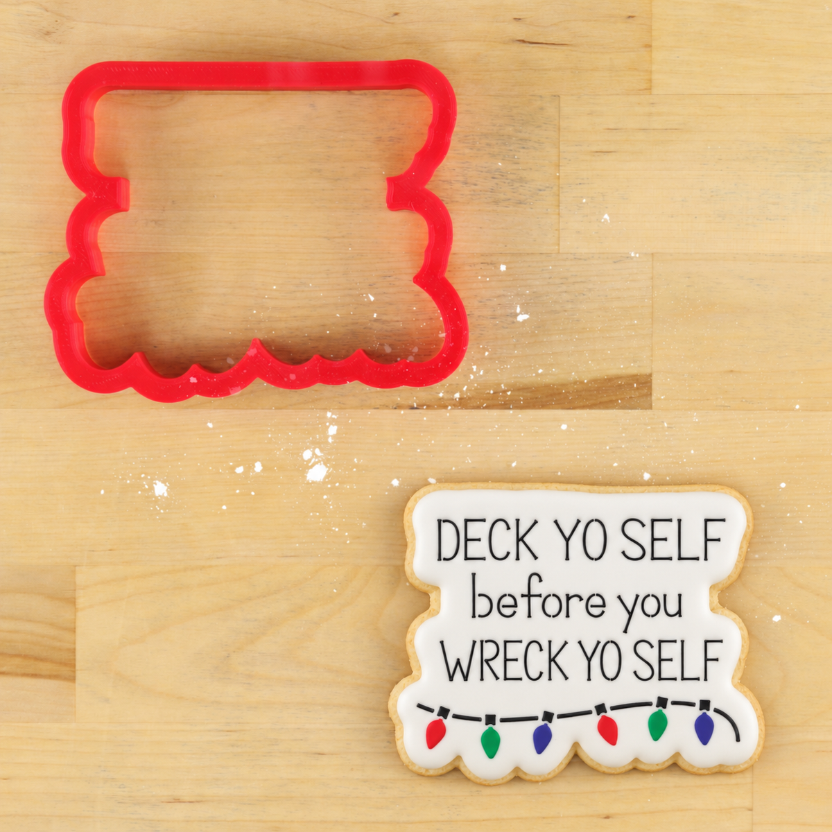 Deck Yo Self Cookie Stencil