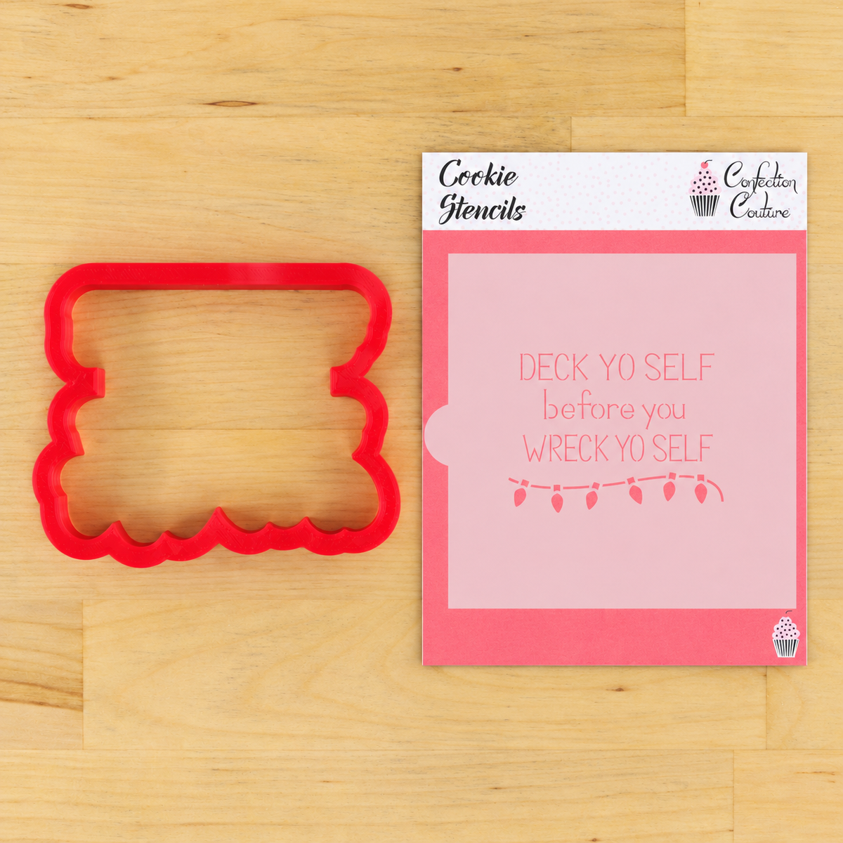 Deck Yo Self Cookie Stencil