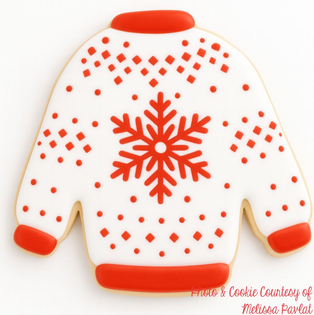 Christmas Sweater Cookie Stencil