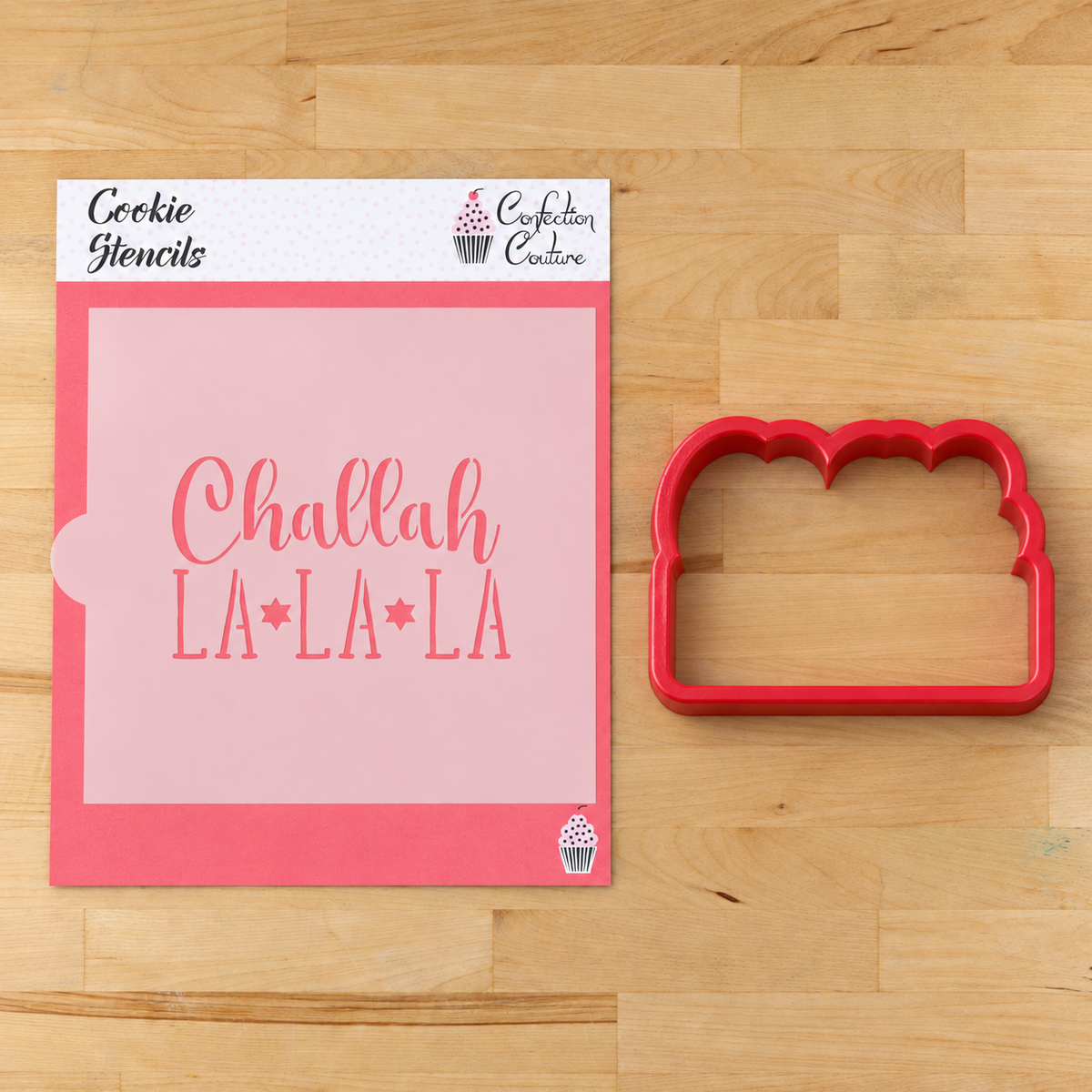 Challah La La La Cookie Stencil