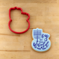 Oy to the World Cookie Stencil