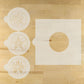 Sand Dollar Round Cookie Stencil 3 Pc Set