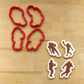 Football Players Cookie Stencils