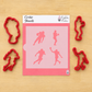 Football Players Cookie Stencils