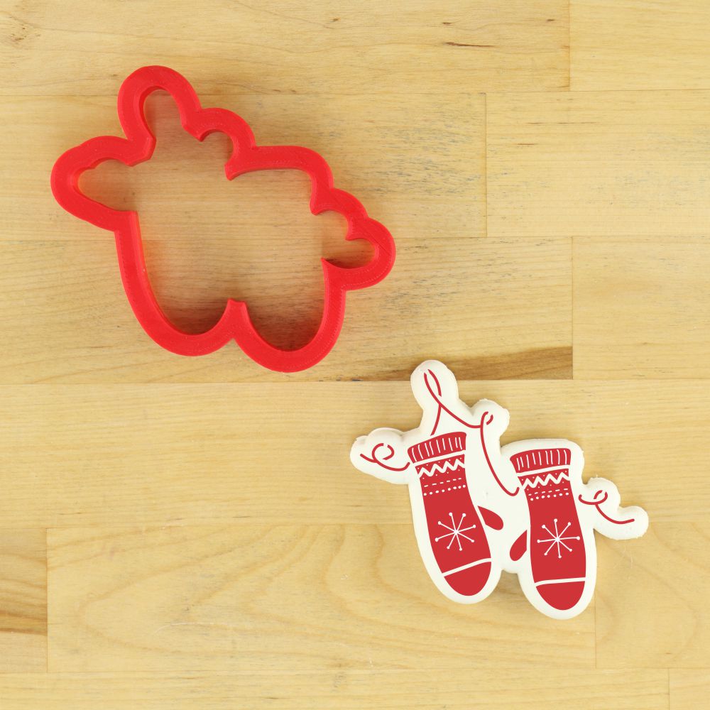 Wool Mitten Cookie Stencil