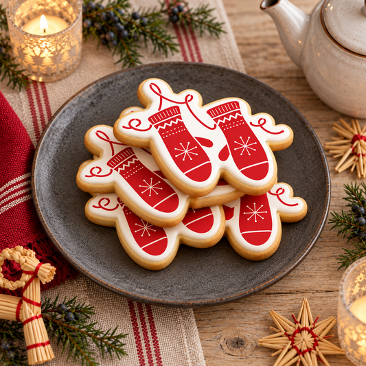 Wool Mitten Cookie Stencil Set