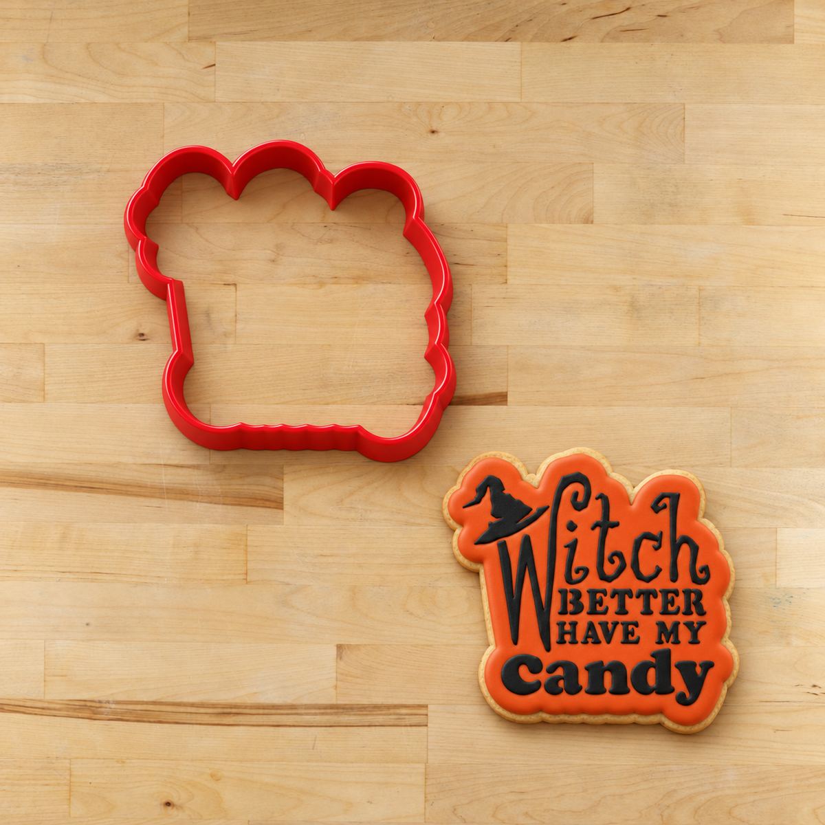 Boo Witch Halloween Cookie Stencils