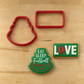 Football Message Cookie Stencils
