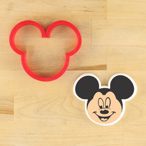 Mouse Face and Ears Cookie Cutter and Stencil