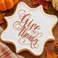 Give Thanks Cookie Stencil