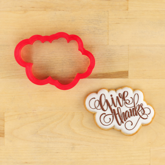 Give Thanks Cookie Stencil