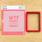 Wine Turkey Family Thanksgiving Cookie Stencil