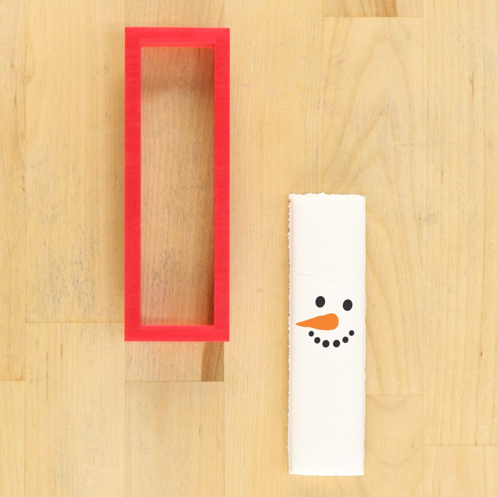 Snowman Faces Cookie Stick Stencil