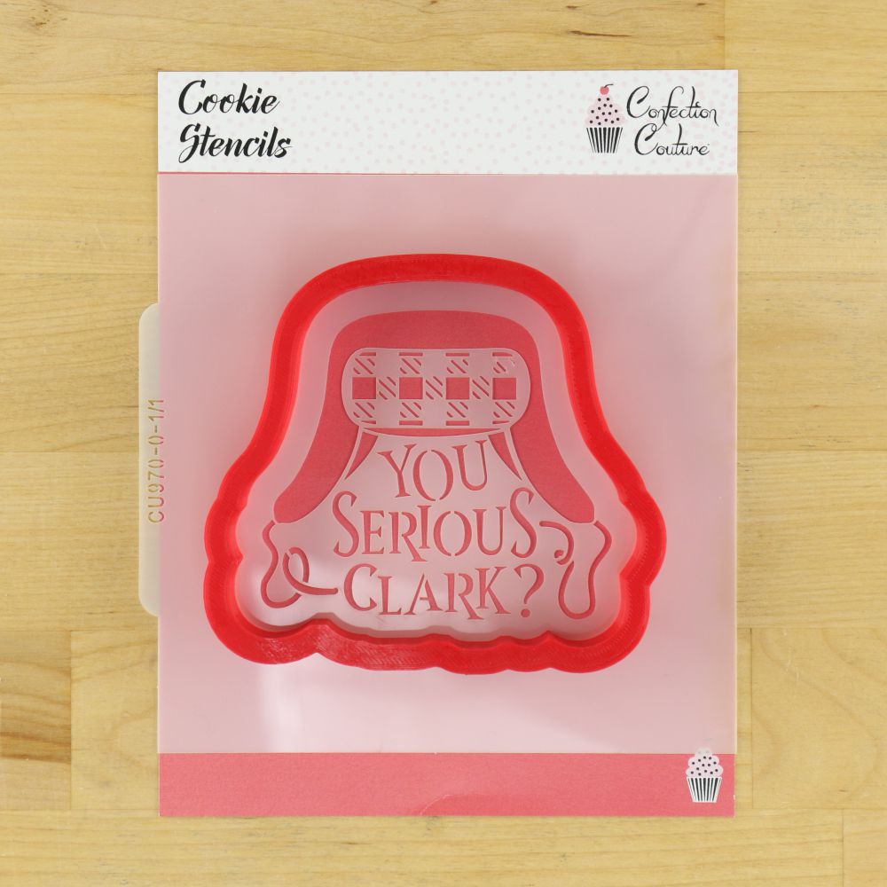 You Serious Clark Christmas Vacation Cookie Stencil with matching cookie cutter