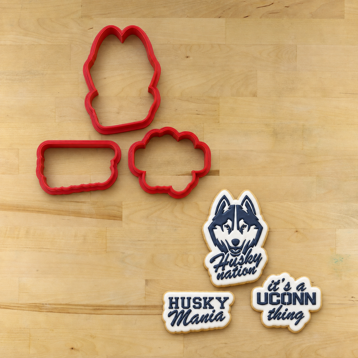 Husky Mania Cookie Stencil Set