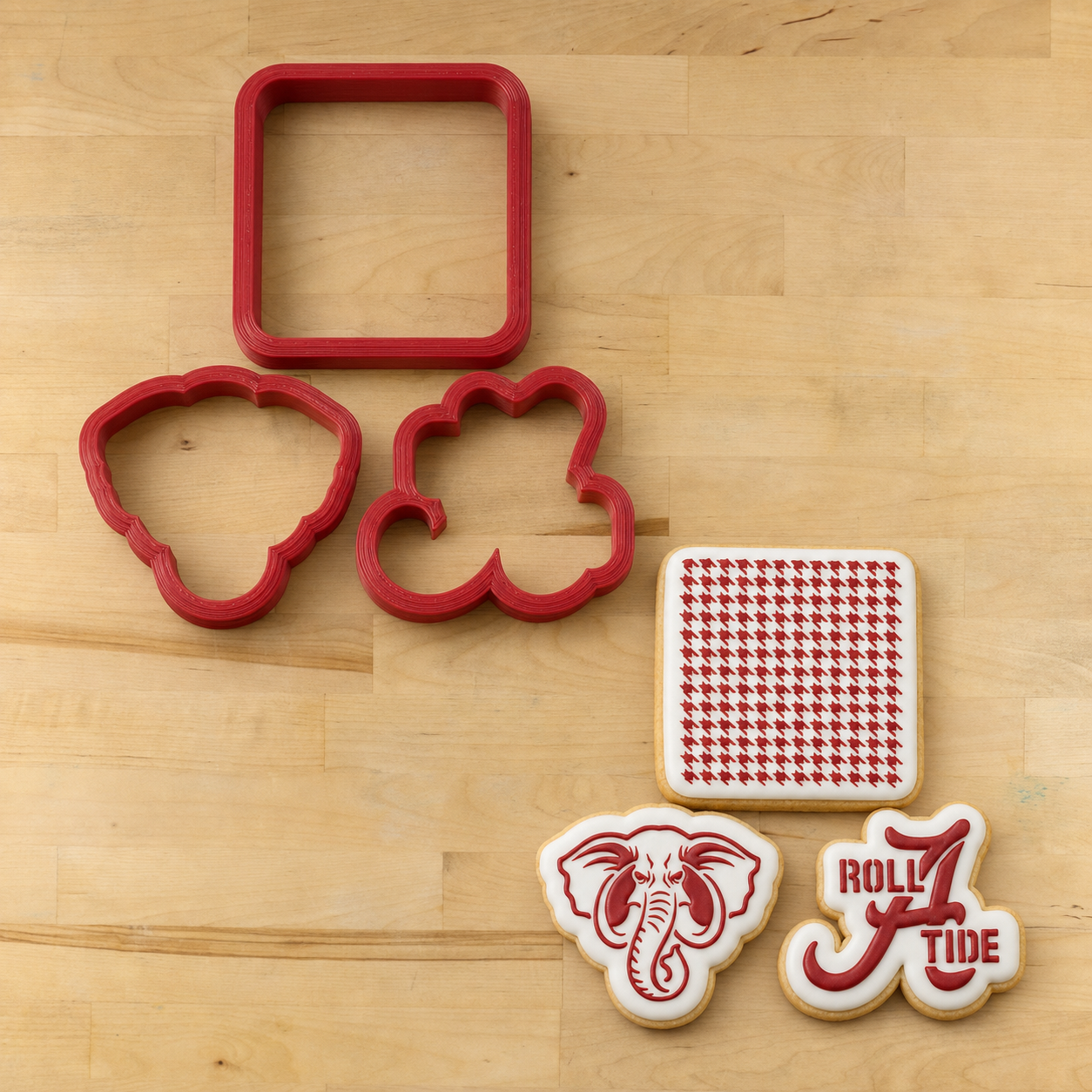 Crimson Tide Cookie Stencil Set