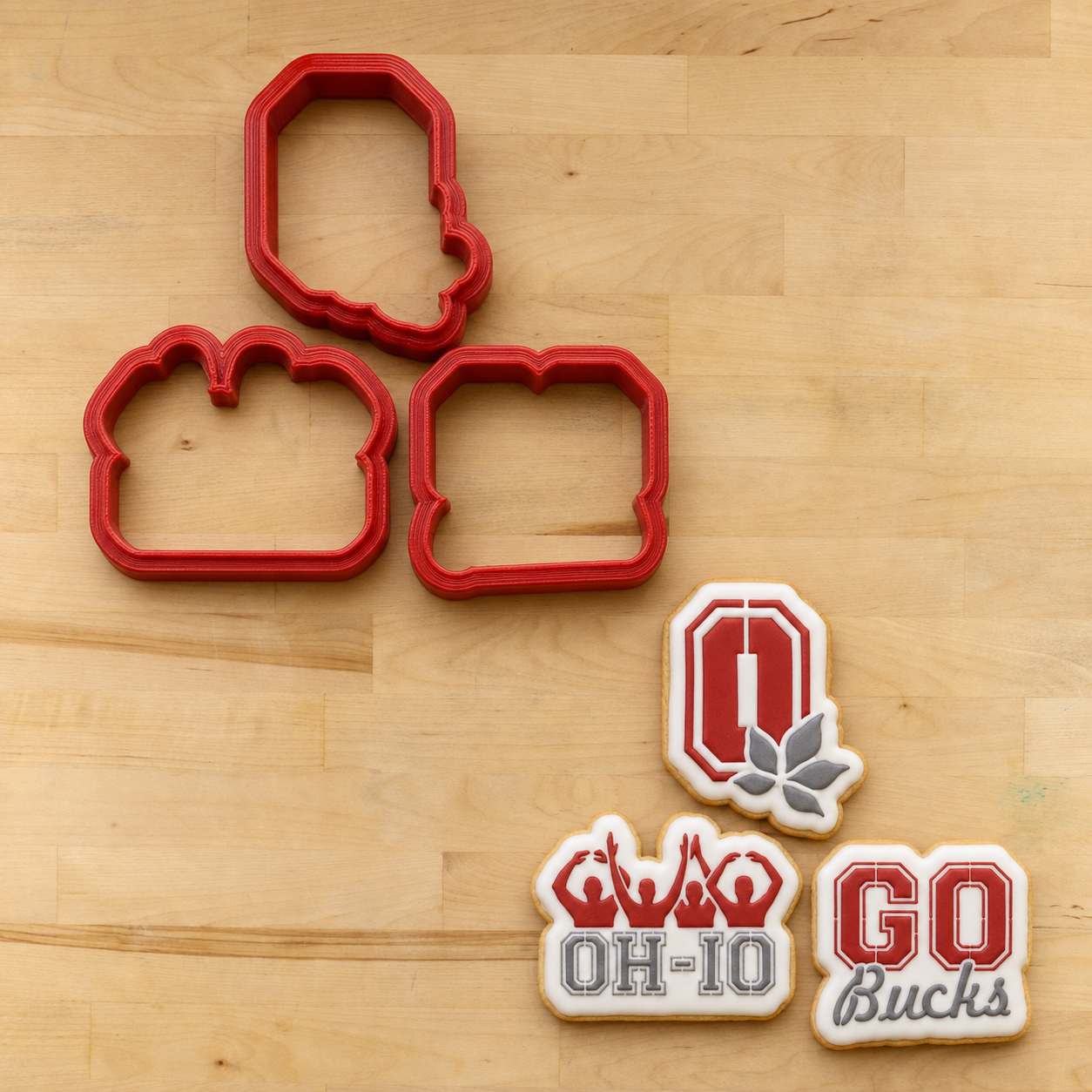 Buckeyes Cookie Stencil Set