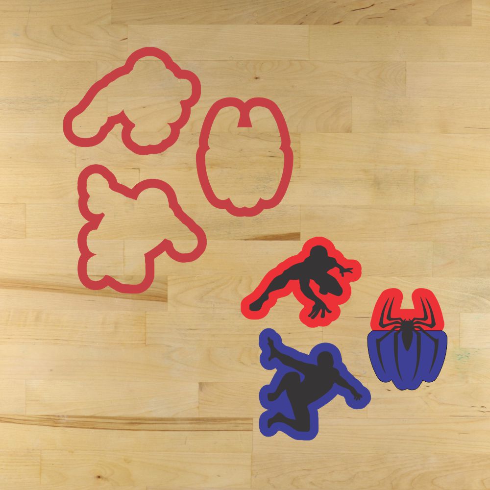 Superhero Spider Cookie Stencil Set