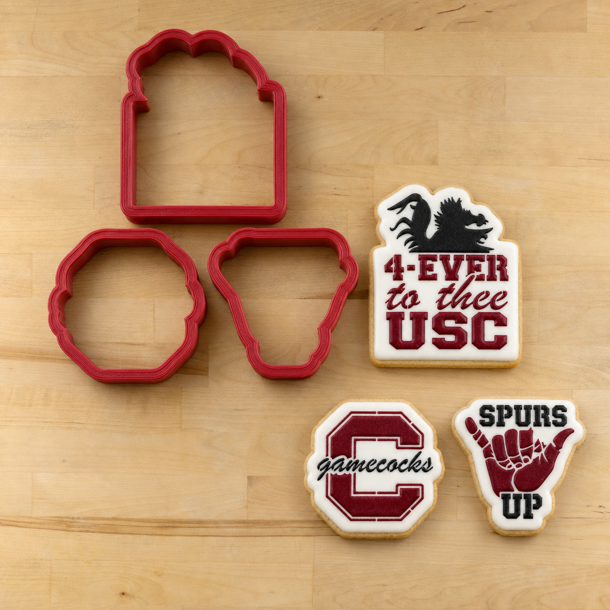 Spurs Up Cookie Stencil Set