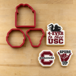 Spurs Up Cookie Stencil Set