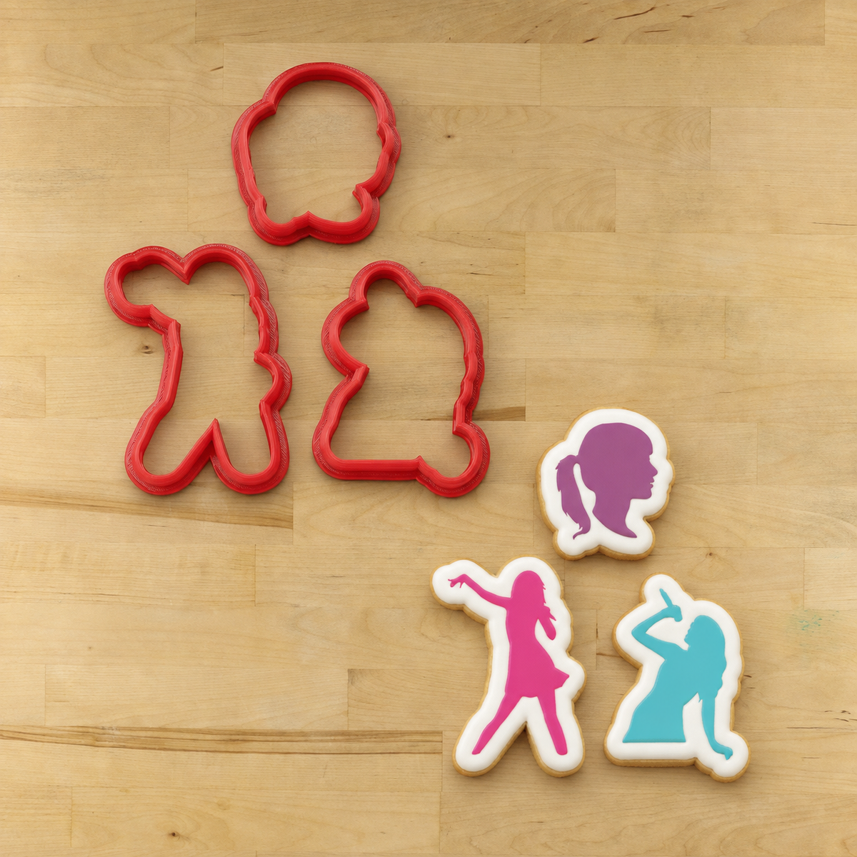 Swiftie Silhouettes Cookie Stencil Set