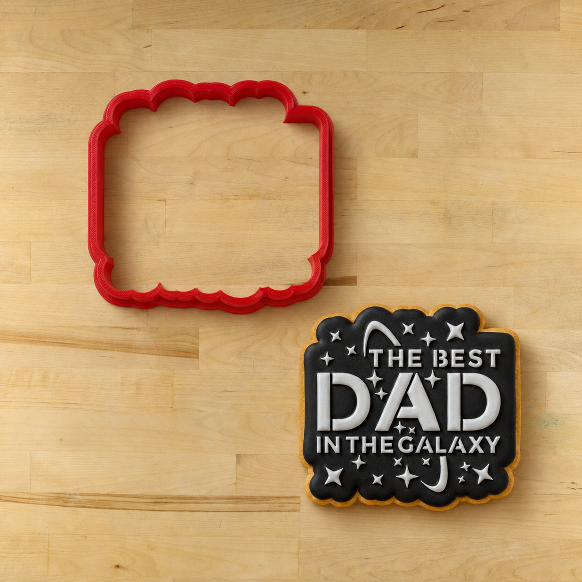 Best Dad in the Galaxy Cookie Stencil