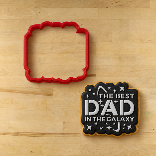 Best Dad in the Galaxy Cookie Stencil