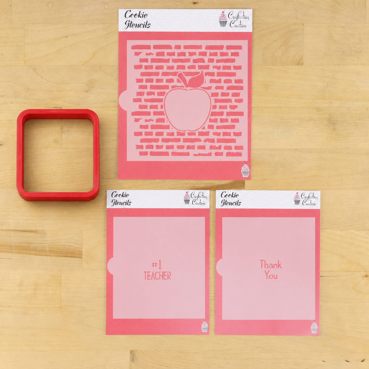 Number 1 Teacher Cookie Stencil Sets