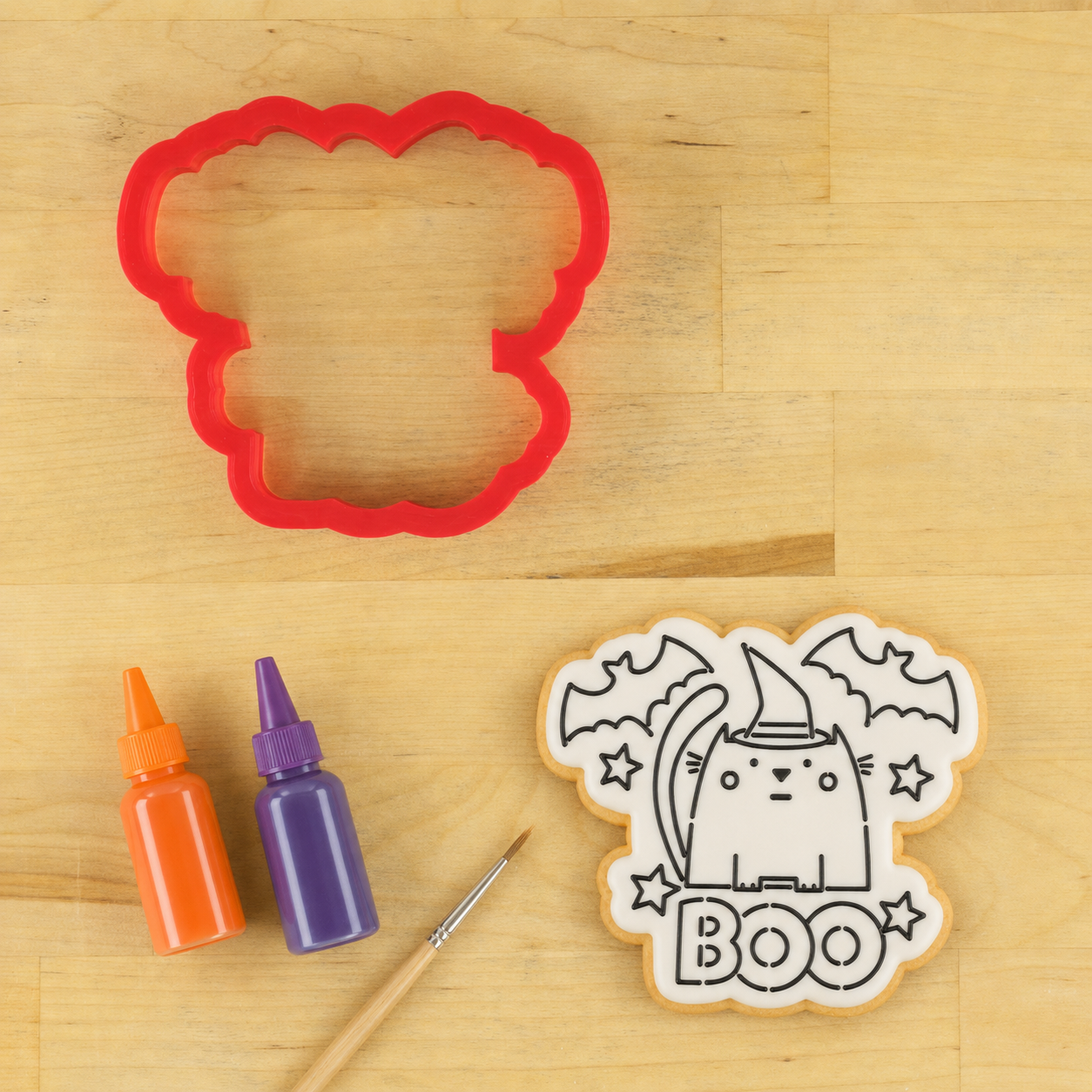 Boo Kitty Paint Your Own Cookie Stencil