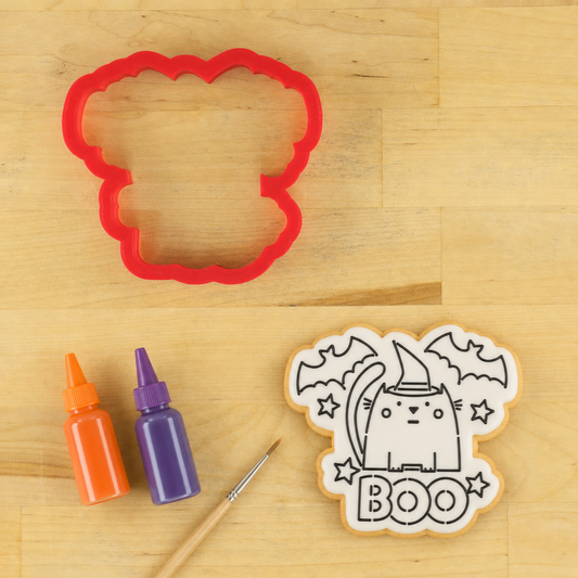 Boo Kitty Paint Your Own Cookie Stencil