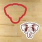 Elephant Mascot Cookie Stencil