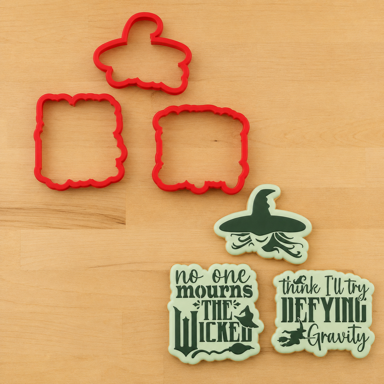 No One Mourns the Wicked Cookie Stencil Set
