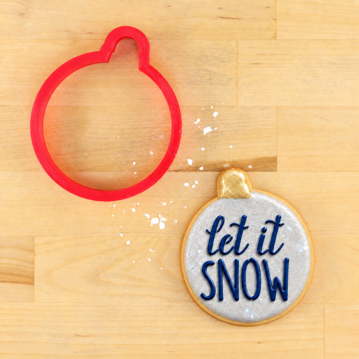 Hello Winter Cookie Stencil