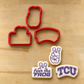 Fear the Frog Cookie Stencil Set