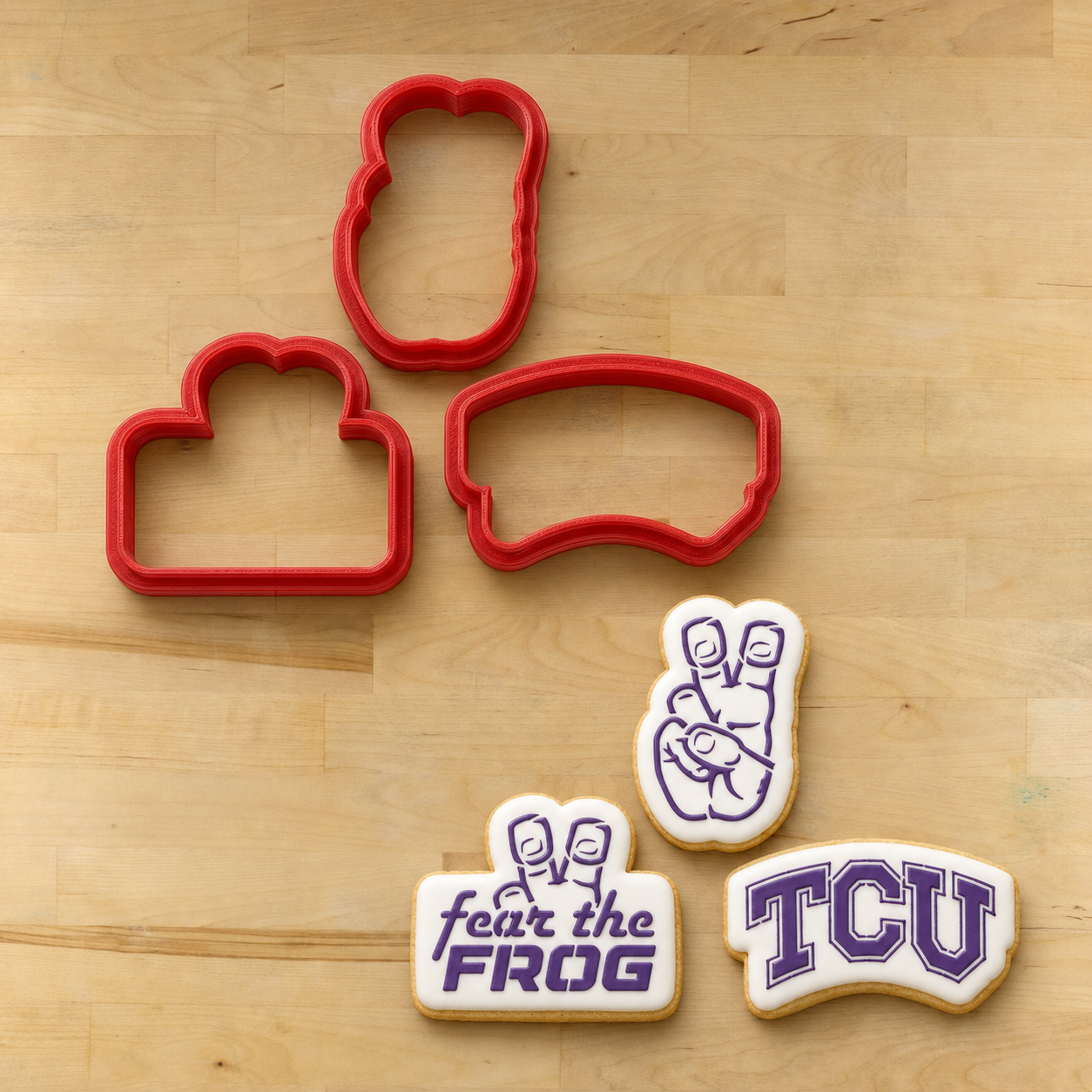 Fear the Frog Cookie Stencil Set