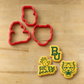 Sic Em Bears Cookie Stencil Set