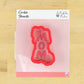 Chrysanthemum MOM cookie stencil for Mother's Day baking, perfect for decorating cookies with floral designs.