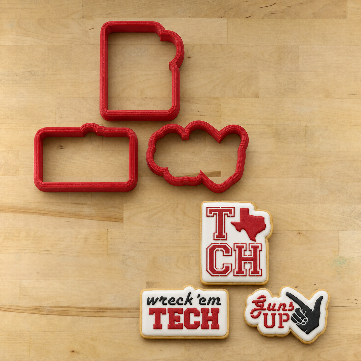 Wreck Em Cookie Stencil Set