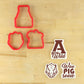 Hog Wild Arkansas Cookie Stencil and Cutter Set